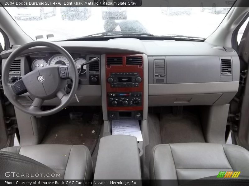 Light Khaki Metallic / Medium Slate Gray 2004 Dodge Durango SLT 4x4