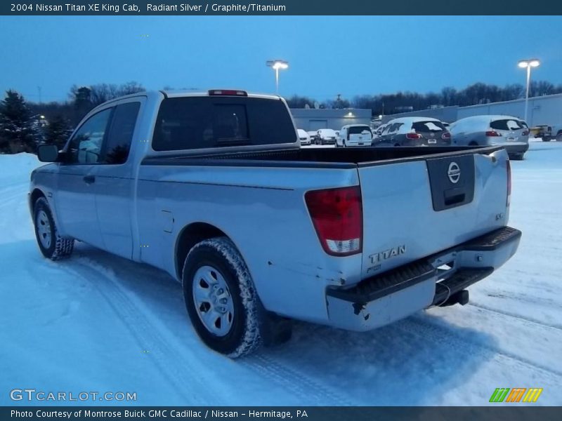 Radiant Silver / Graphite/Titanium 2004 Nissan Titan XE King Cab