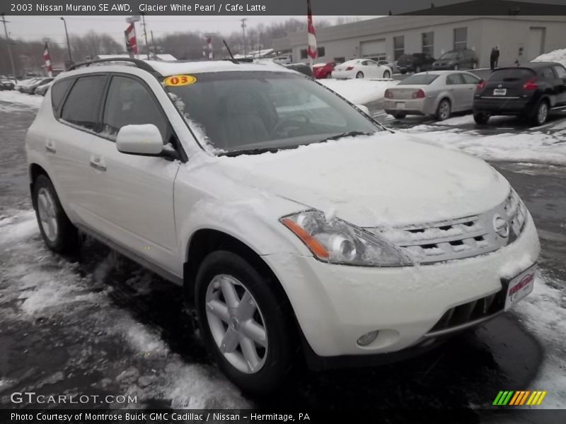 Glacier White Pearl / Cafe Latte 2003 Nissan Murano SE AWD