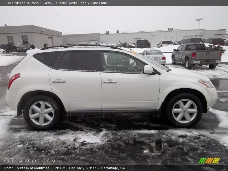Glacier White Pearl / Cafe Latte 2003 Nissan Murano SE AWD