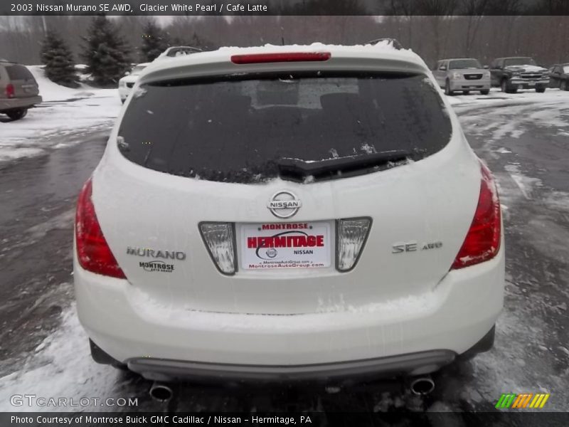 Glacier White Pearl / Cafe Latte 2003 Nissan Murano SE AWD