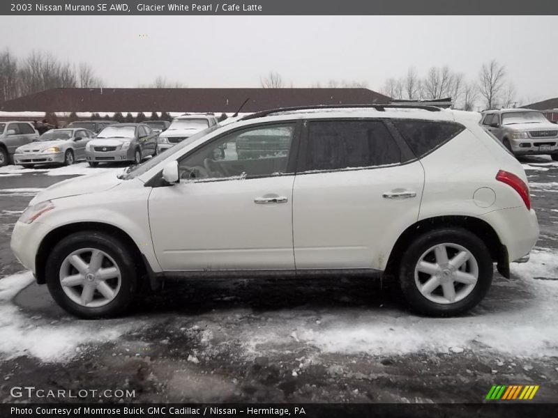 Glacier White Pearl / Cafe Latte 2003 Nissan Murano SE AWD