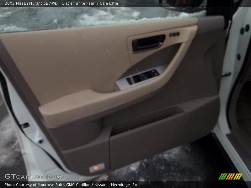 Glacier White Pearl / Cafe Latte 2003 Nissan Murano SE AWD