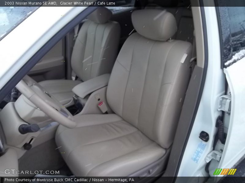Glacier White Pearl / Cafe Latte 2003 Nissan Murano SE AWD