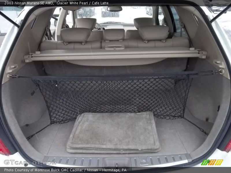 Glacier White Pearl / Cafe Latte 2003 Nissan Murano SE AWD