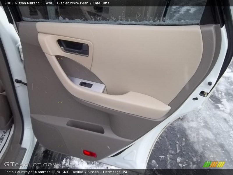 Glacier White Pearl / Cafe Latte 2003 Nissan Murano SE AWD
