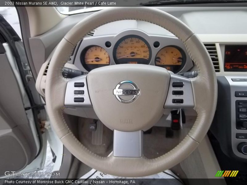 Glacier White Pearl / Cafe Latte 2003 Nissan Murano SE AWD