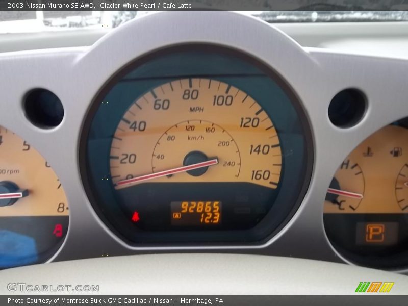 Glacier White Pearl / Cafe Latte 2003 Nissan Murano SE AWD