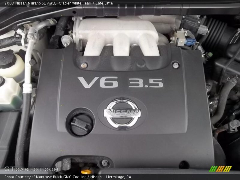Glacier White Pearl / Cafe Latte 2003 Nissan Murano SE AWD