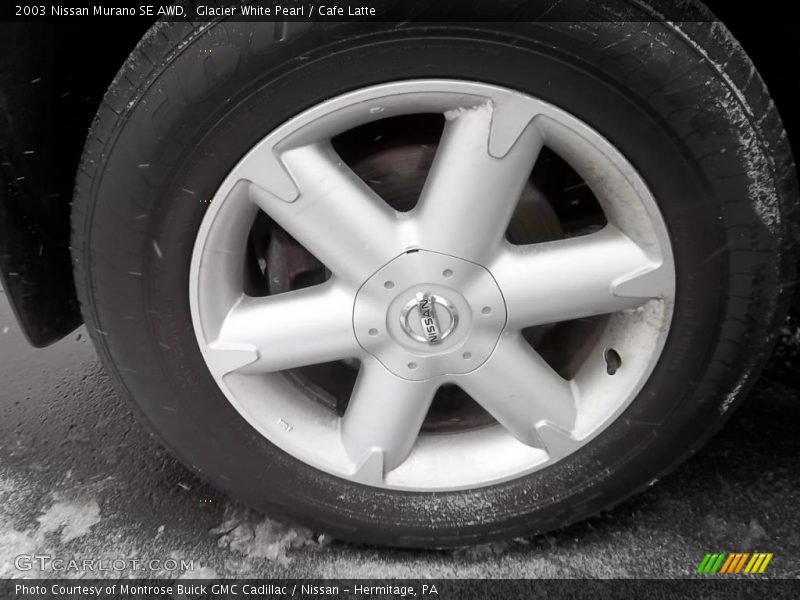 Glacier White Pearl / Cafe Latte 2003 Nissan Murano SE AWD