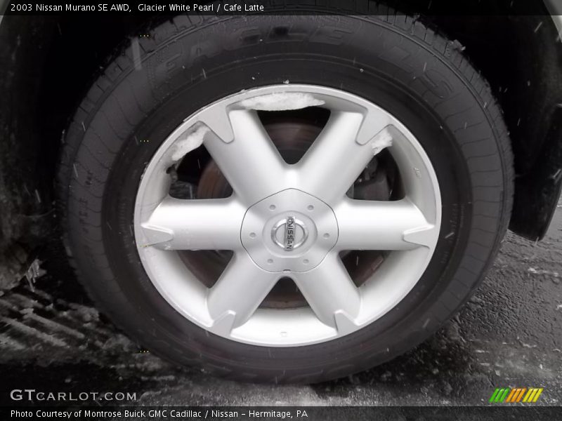 Glacier White Pearl / Cafe Latte 2003 Nissan Murano SE AWD