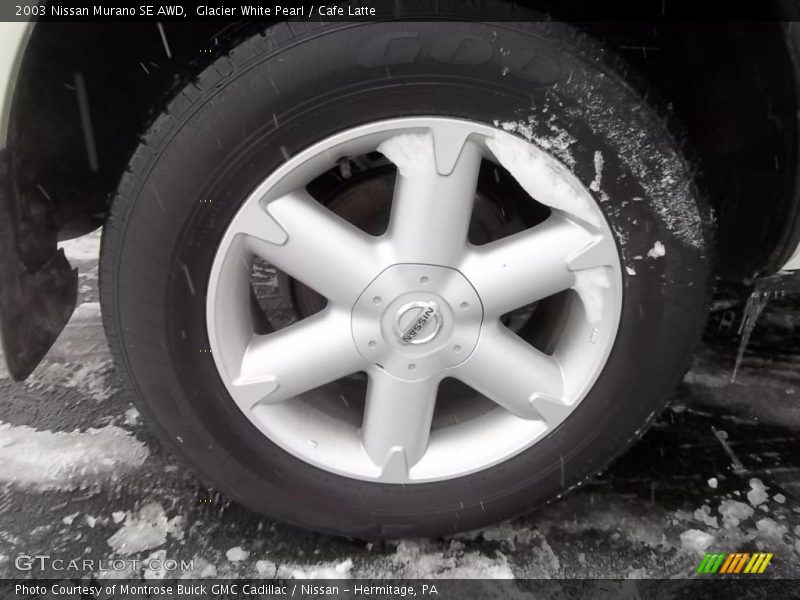 Glacier White Pearl / Cafe Latte 2003 Nissan Murano SE AWD