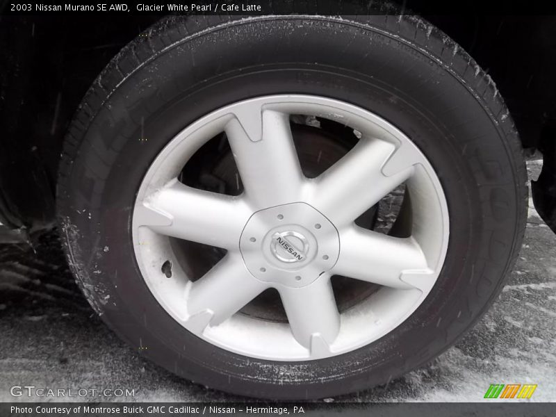 Glacier White Pearl / Cafe Latte 2003 Nissan Murano SE AWD