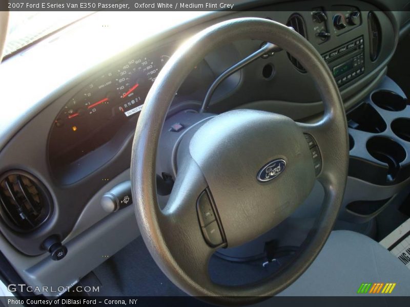 Oxford White / Medium Flint Grey 2007 Ford E Series Van E350 Passenger