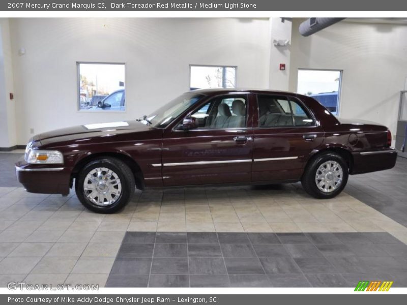 Dark Toreador Red Metallic / Medium Light Stone 2007 Mercury Grand Marquis GS