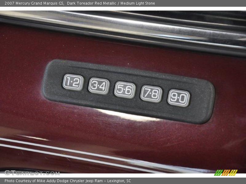 Dark Toreador Red Metallic / Medium Light Stone 2007 Mercury Grand Marquis GS
