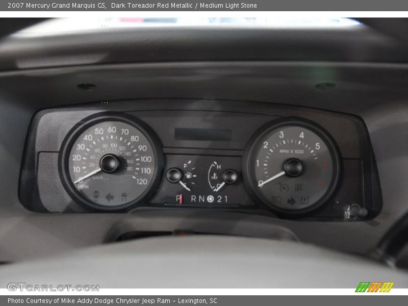 Dark Toreador Red Metallic / Medium Light Stone 2007 Mercury Grand Marquis GS