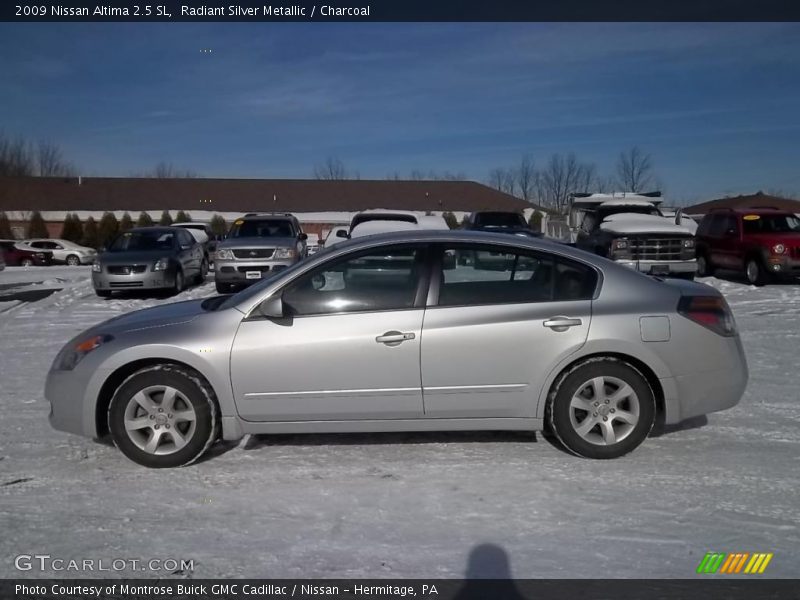 Radiant Silver Metallic / Charcoal 2009 Nissan Altima 2.5 SL