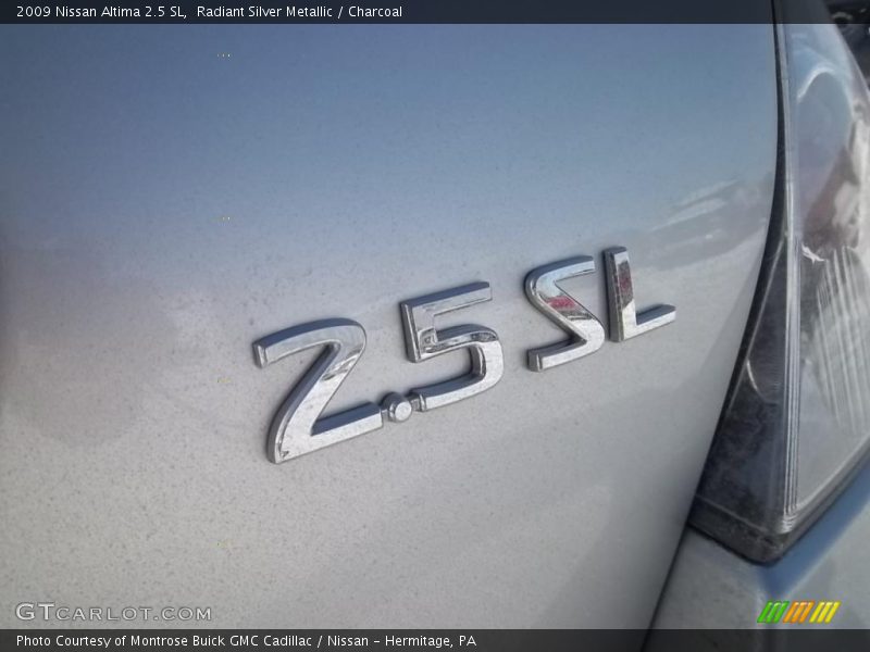 Radiant Silver Metallic / Charcoal 2009 Nissan Altima 2.5 SL