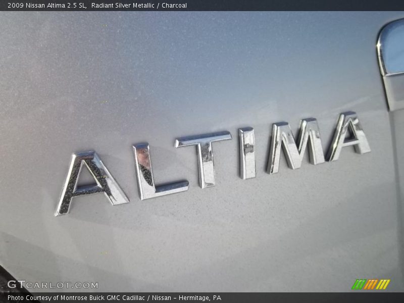 Radiant Silver Metallic / Charcoal 2009 Nissan Altima 2.5 SL