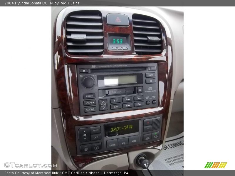 Ruby Red / Beige 2004 Hyundai Sonata LX