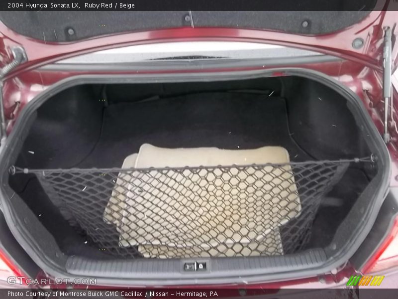 Ruby Red / Beige 2004 Hyundai Sonata LX