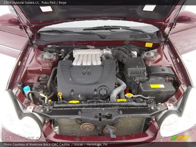 Ruby Red / Beige 2004 Hyundai Sonata LX