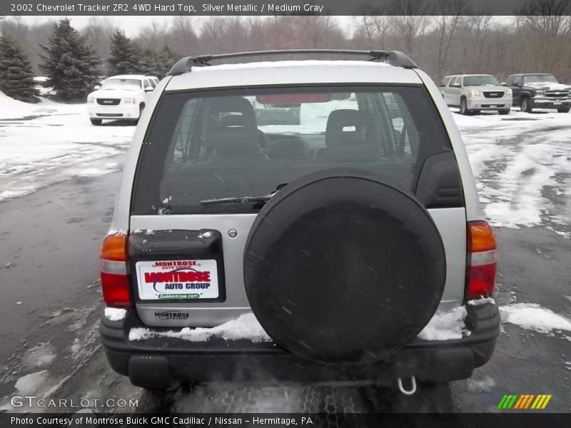 Silver Metallic / Medium Gray 2002 Chevrolet Tracker ZR2 4WD Hard Top