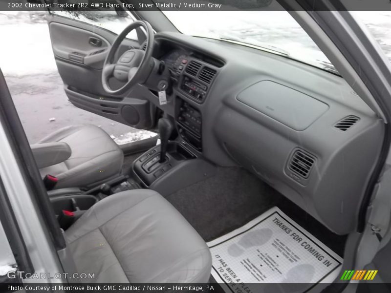 Silver Metallic / Medium Gray 2002 Chevrolet Tracker ZR2 4WD Hard Top