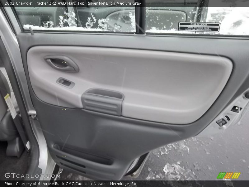 Silver Metallic / Medium Gray 2002 Chevrolet Tracker ZR2 4WD Hard Top