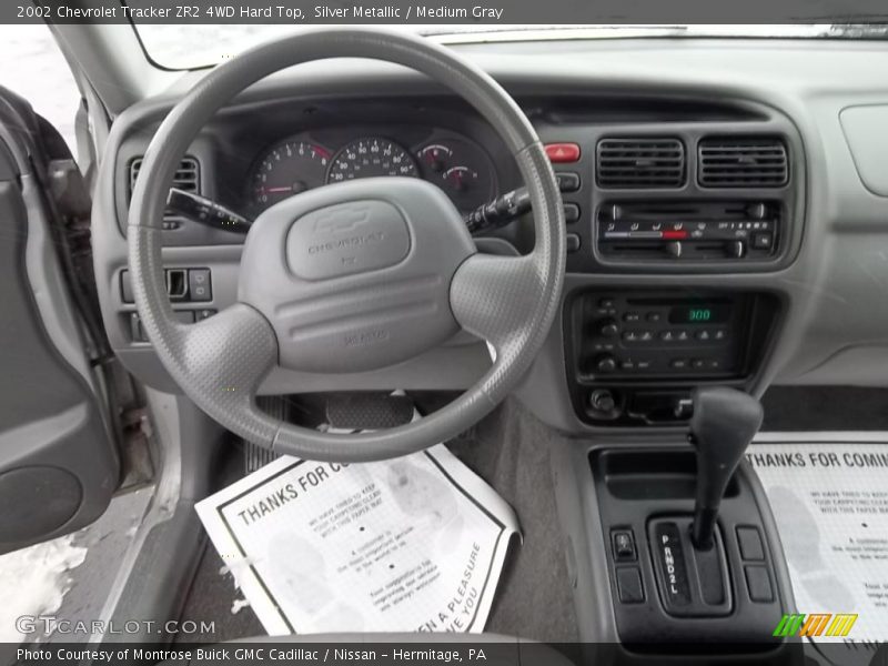 Silver Metallic / Medium Gray 2002 Chevrolet Tracker ZR2 4WD Hard Top