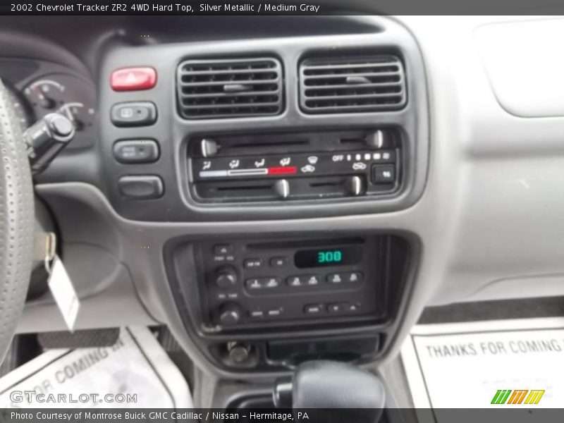 Controls of 2002 Tracker ZR2 4WD Hard Top