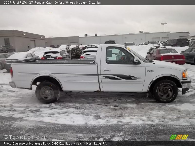 Oxford White / Medium Graphite 1997 Ford F150 XLT Regular Cab