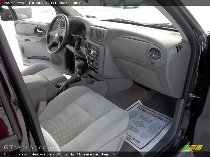 Black / Light Gray 2007 Chevrolet TrailBlazer LS 4x4