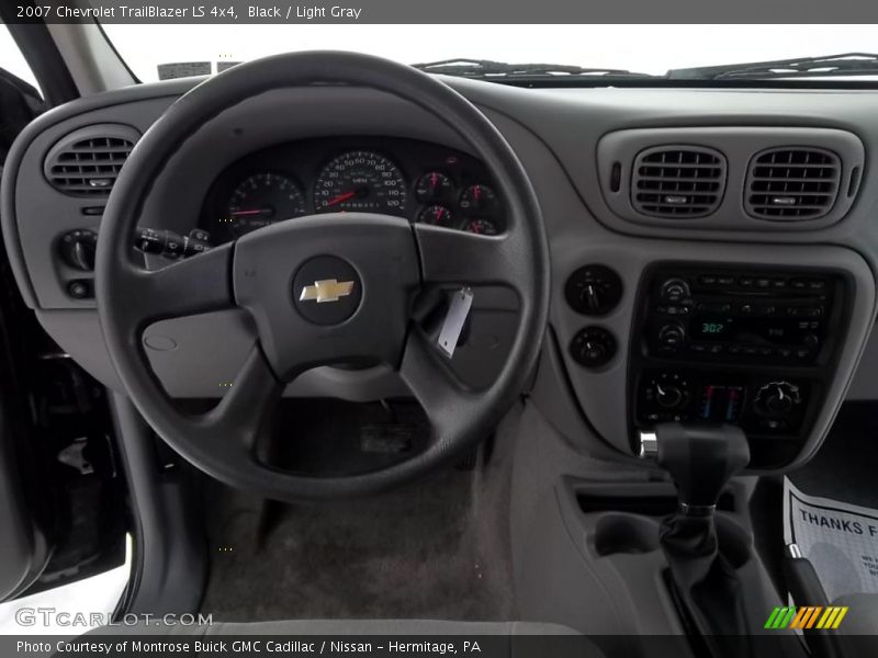 Black / Light Gray 2007 Chevrolet TrailBlazer LS 4x4