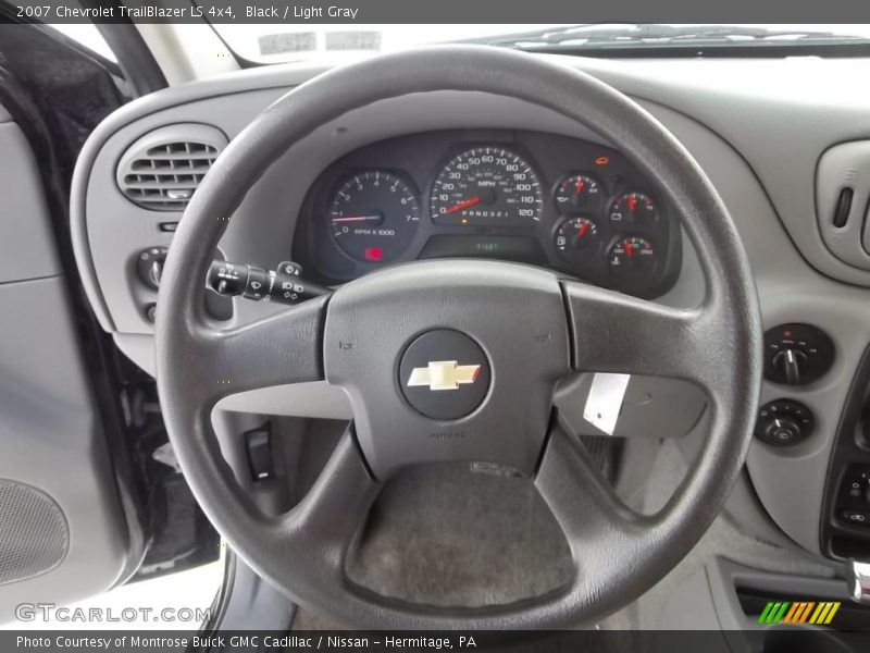Black / Light Gray 2007 Chevrolet TrailBlazer LS 4x4