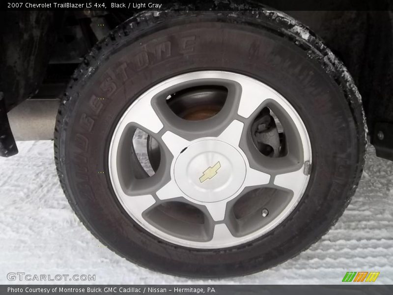 Black / Light Gray 2007 Chevrolet TrailBlazer LS 4x4