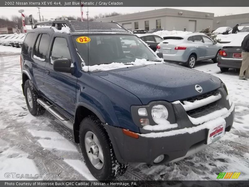 Just Blue Metallic / Gray Celadon 2002 Nissan Xterra XE V6 4x4