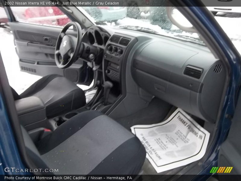 Just Blue Metallic / Gray Celadon 2002 Nissan Xterra XE V6 4x4