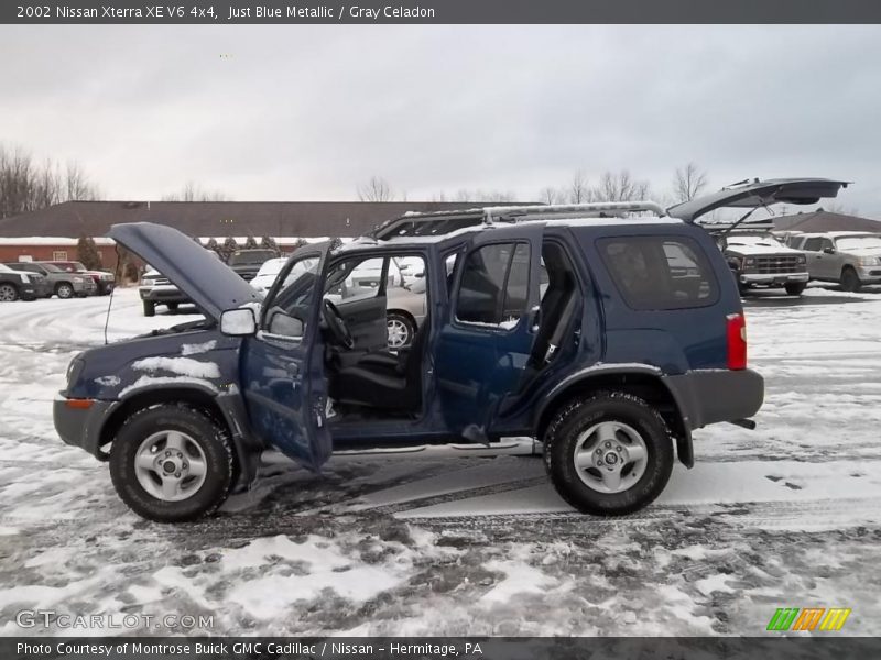 Just Blue Metallic / Gray Celadon 2002 Nissan Xterra XE V6 4x4
