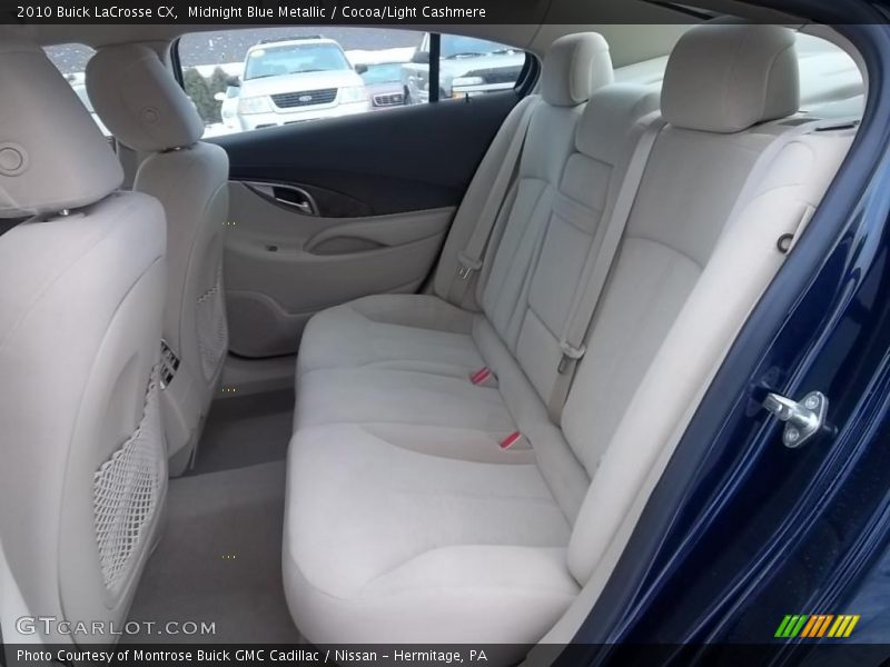  2010 LaCrosse CX Cocoa/Light Cashmere Interior