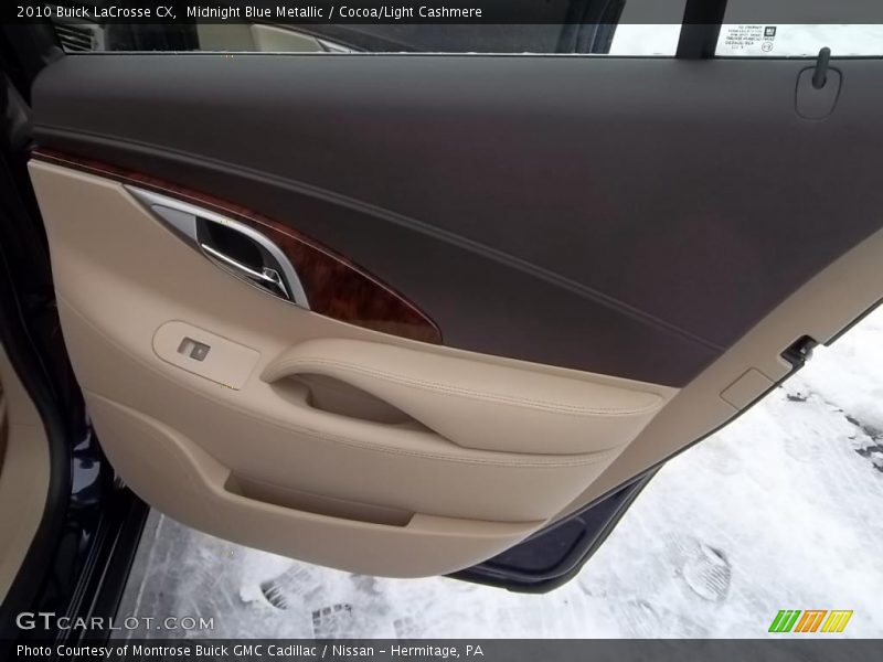 Midnight Blue Metallic / Cocoa/Light Cashmere 2010 Buick LaCrosse CX