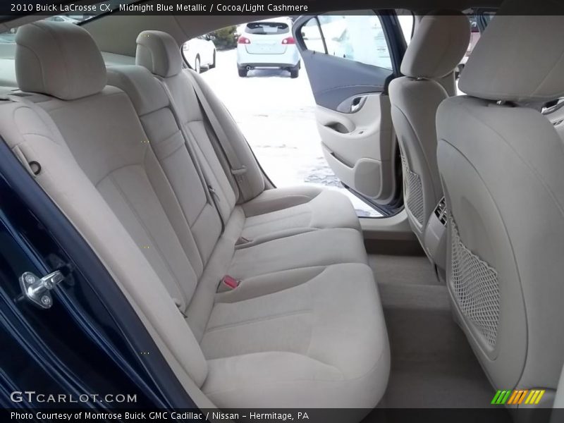 Midnight Blue Metallic / Cocoa/Light Cashmere 2010 Buick LaCrosse CX