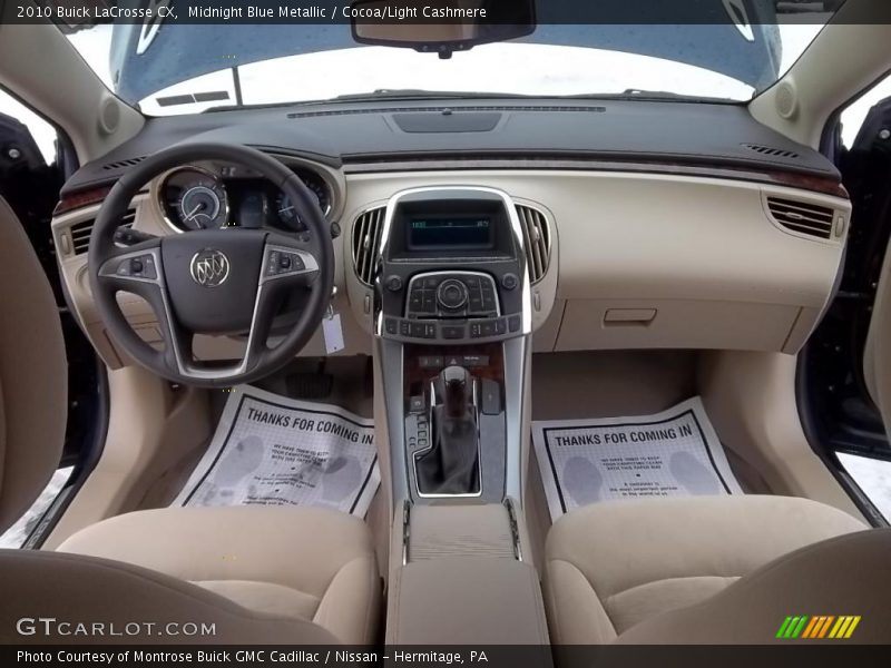 Dashboard of 2010 LaCrosse CX