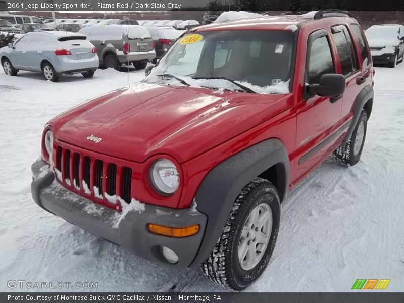 Flame Red / Dark Slate Gray 2004 Jeep Liberty Sport 4x4