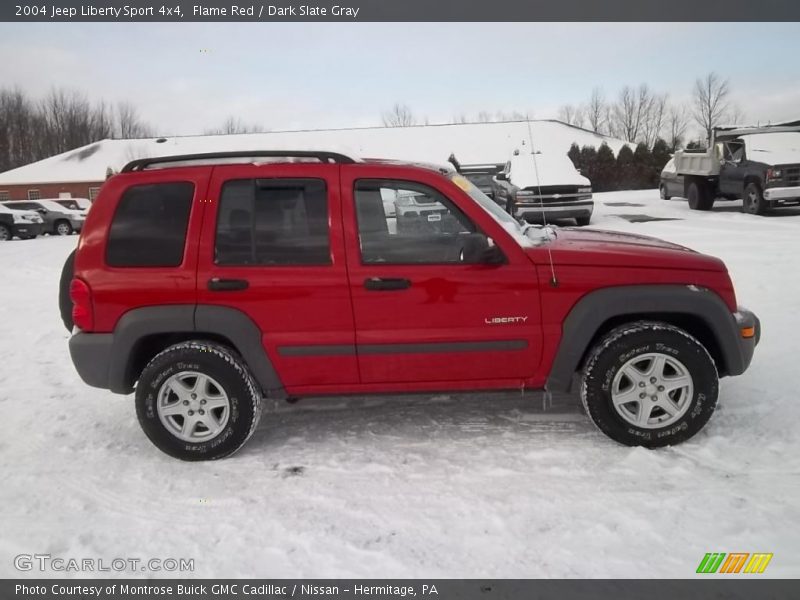Flame Red / Dark Slate Gray 2004 Jeep Liberty Sport 4x4