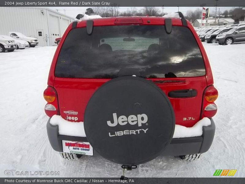 Flame Red / Dark Slate Gray 2004 Jeep Liberty Sport 4x4