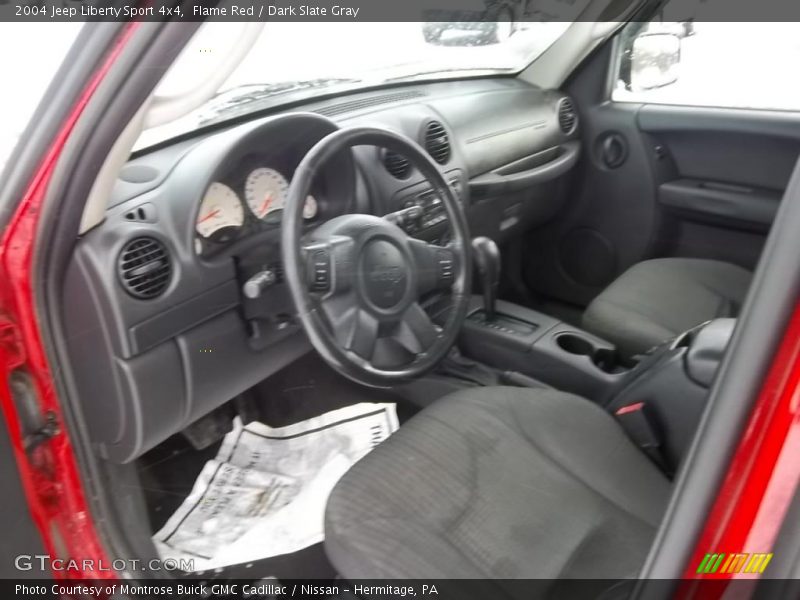 Flame Red / Dark Slate Gray 2004 Jeep Liberty Sport 4x4