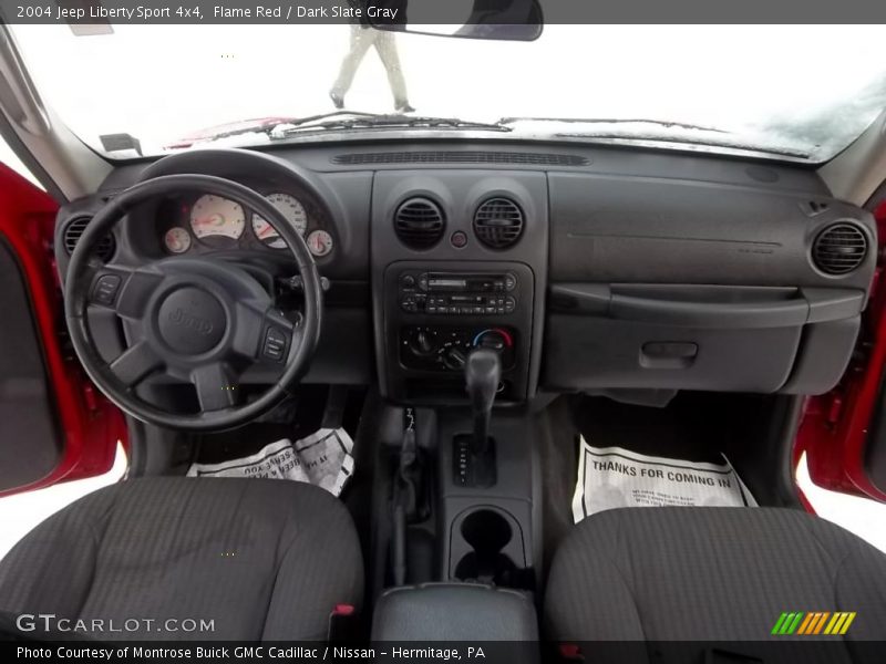 Flame Red / Dark Slate Gray 2004 Jeep Liberty Sport 4x4