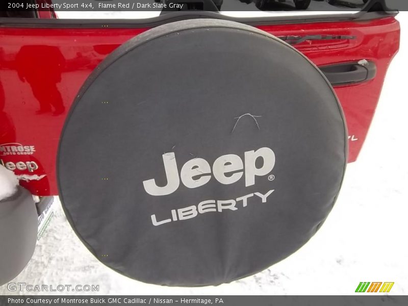 Flame Red / Dark Slate Gray 2004 Jeep Liberty Sport 4x4